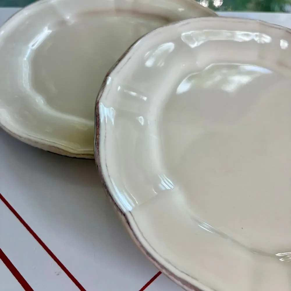 Set of 2 Toscano Cream Noble Excellence Salad Plates